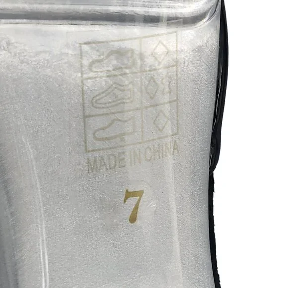 Lapdance Black Patent Clear Platform Sandal Heels Stiletto Women’s Size 7 - Picture 7 of 8